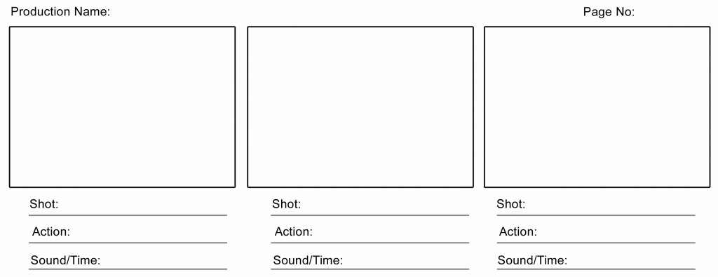 Animation storyboard