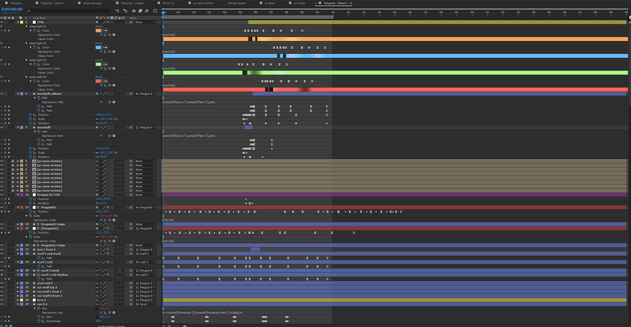 Animation layers in After Effects