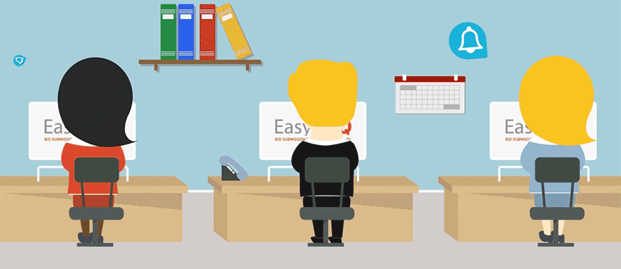 Animated characters highlight the benefits of using EasyPQQ