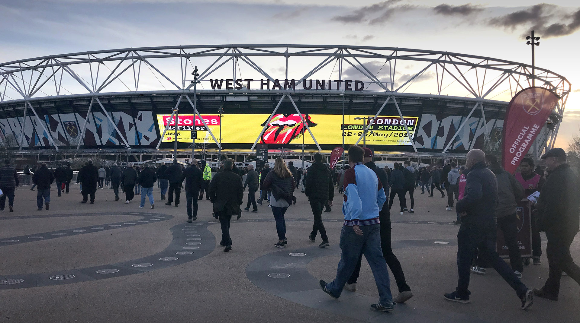 Stones promo in action at London Stadium